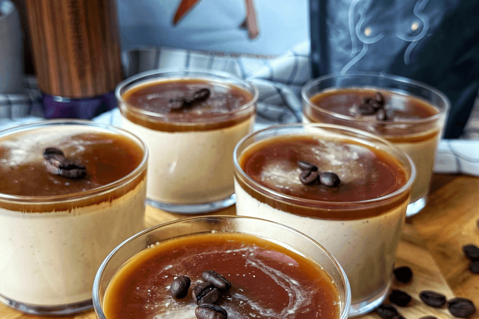 Panna cotta kawowa